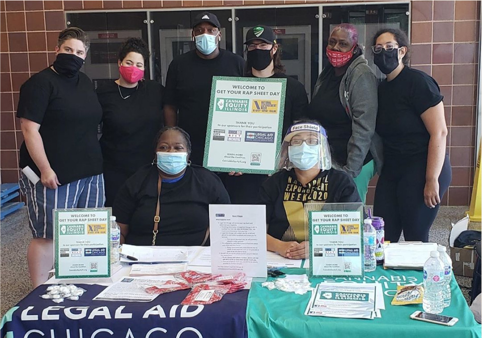 People at table for two organizations.